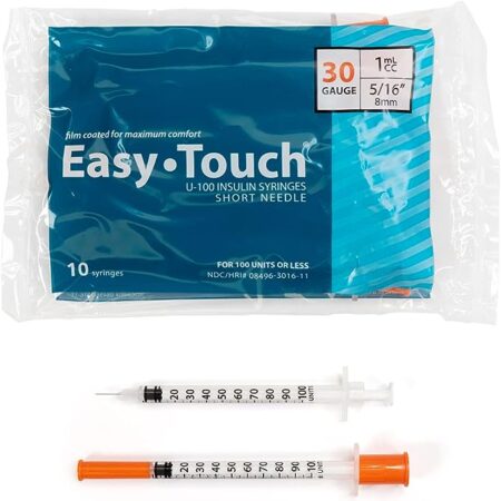 EASY TOUCH SYRINGES- bag of 10 short needles